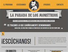 Tablet Screenshot of paradadelosmonstruos.com